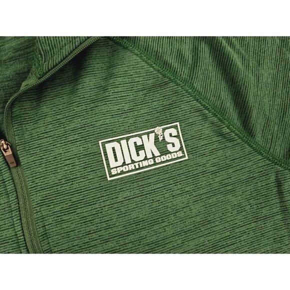 Dick’s Sporting Goods Employee Pullover 1/4 Zip Green Long Sleeve Women's Large - Picture 3 of 12